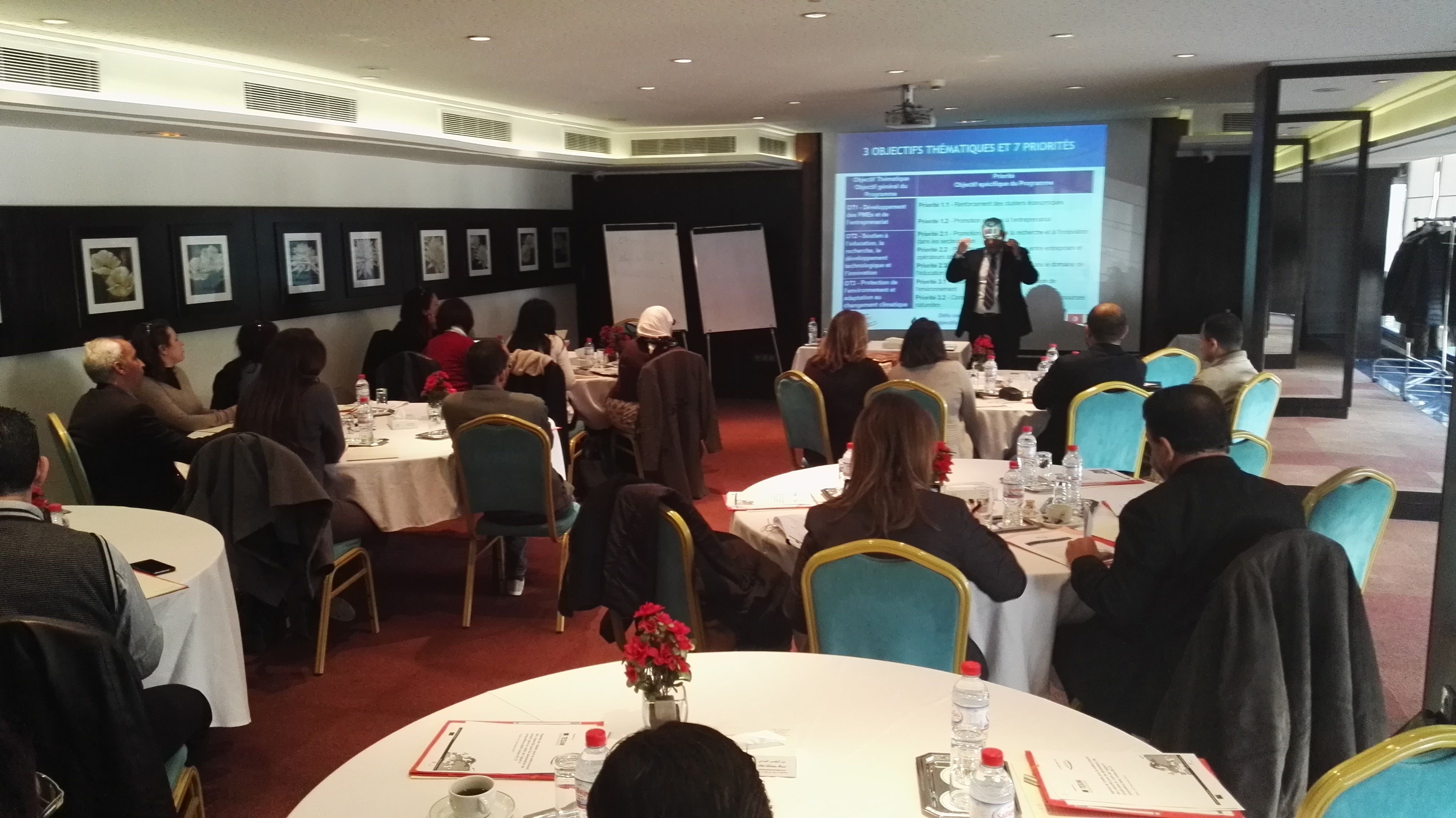Atelier de renforcement des capacités pour le programme IEV CT MED en Tunisie